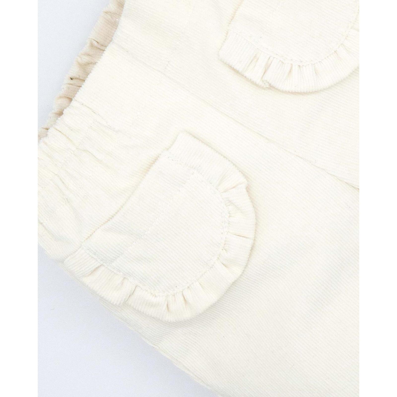 Pantalon con gomitas pana crudo