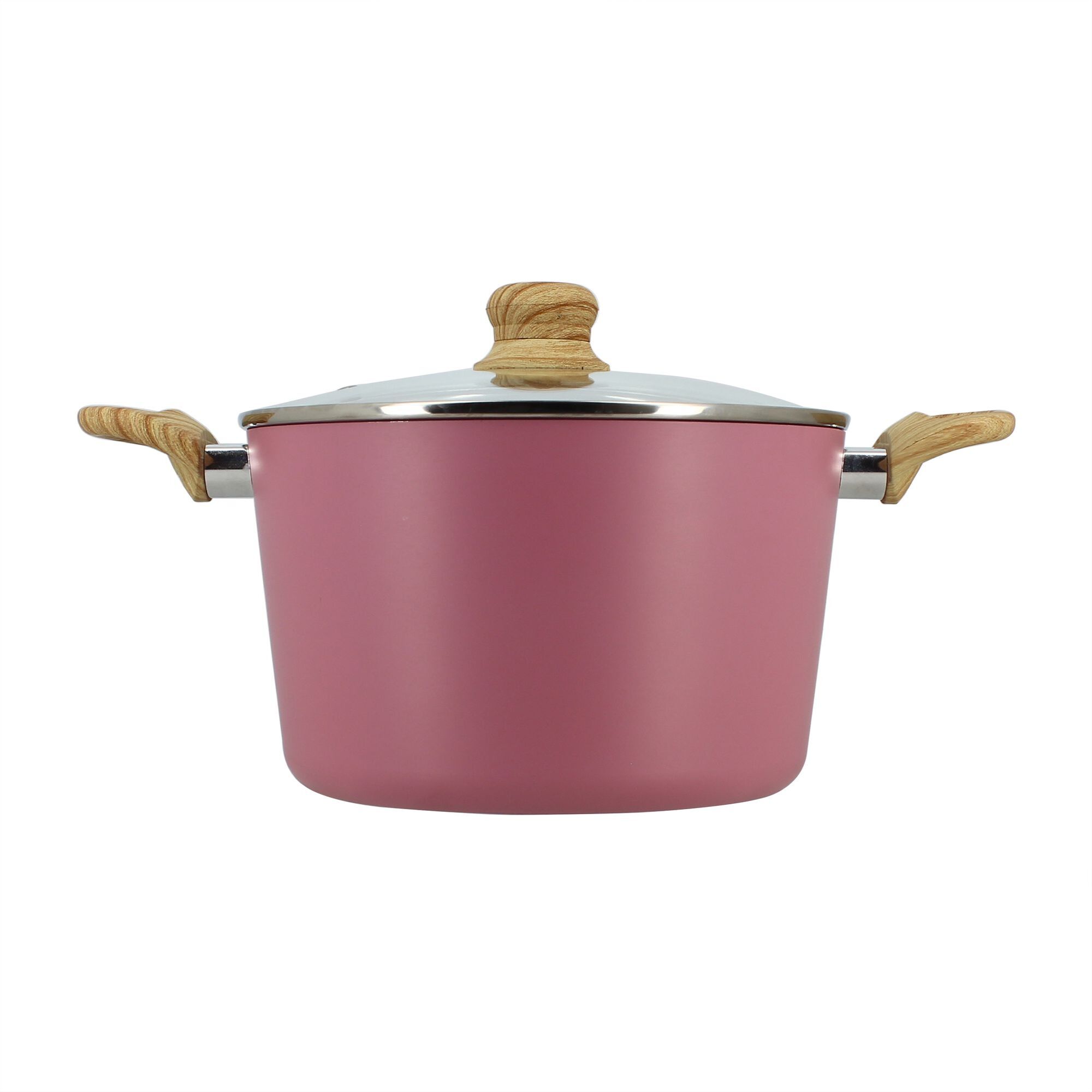 Faitout 24cm en aluminium recyclé lilas - tous feux COLORAMA