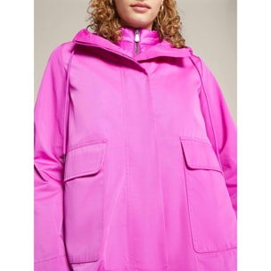 Elena Mirò - Parka de nylon reciclado con chaleco desmontable - Fuchsia