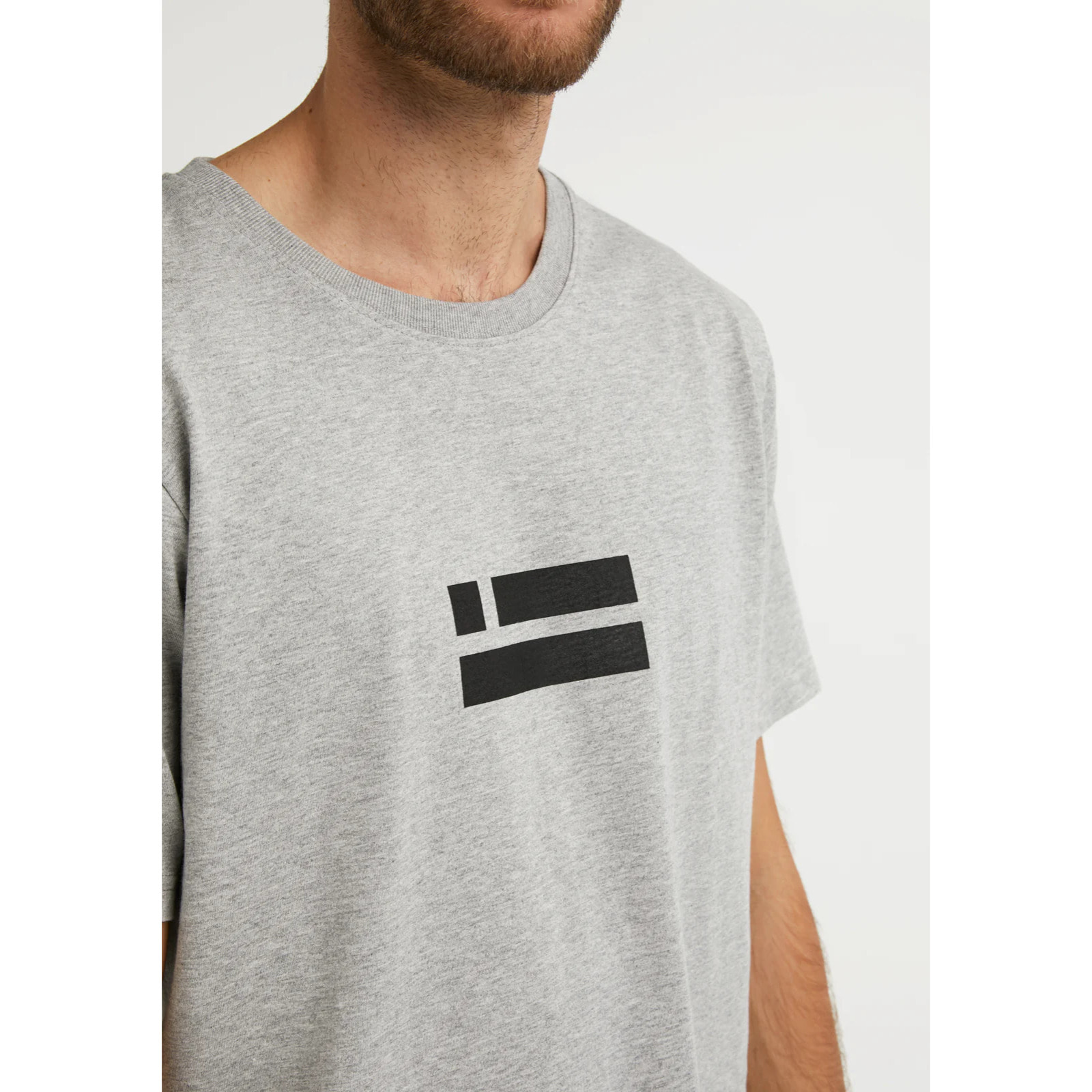 Camiseta Básica  Flag  en Gris D.Franklin
