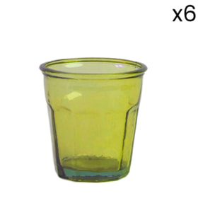 Set 6 bicchieri da acqua in vetro riciclato Lab 2.0