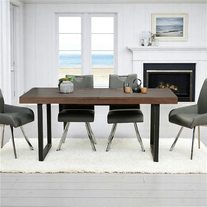 Table de repas extensible bois recyclé 180-240 cm SAMOA