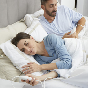 Chauffe-matelas double avec 2 interrupteurs
