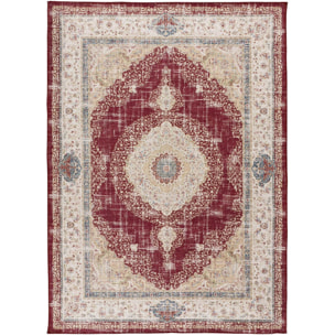 NEILA Alfombra vintage plegable en rojo, varias medidas disponibles