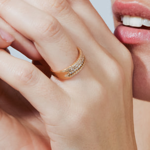 Anillo Rudros acabado oro rosa 18k