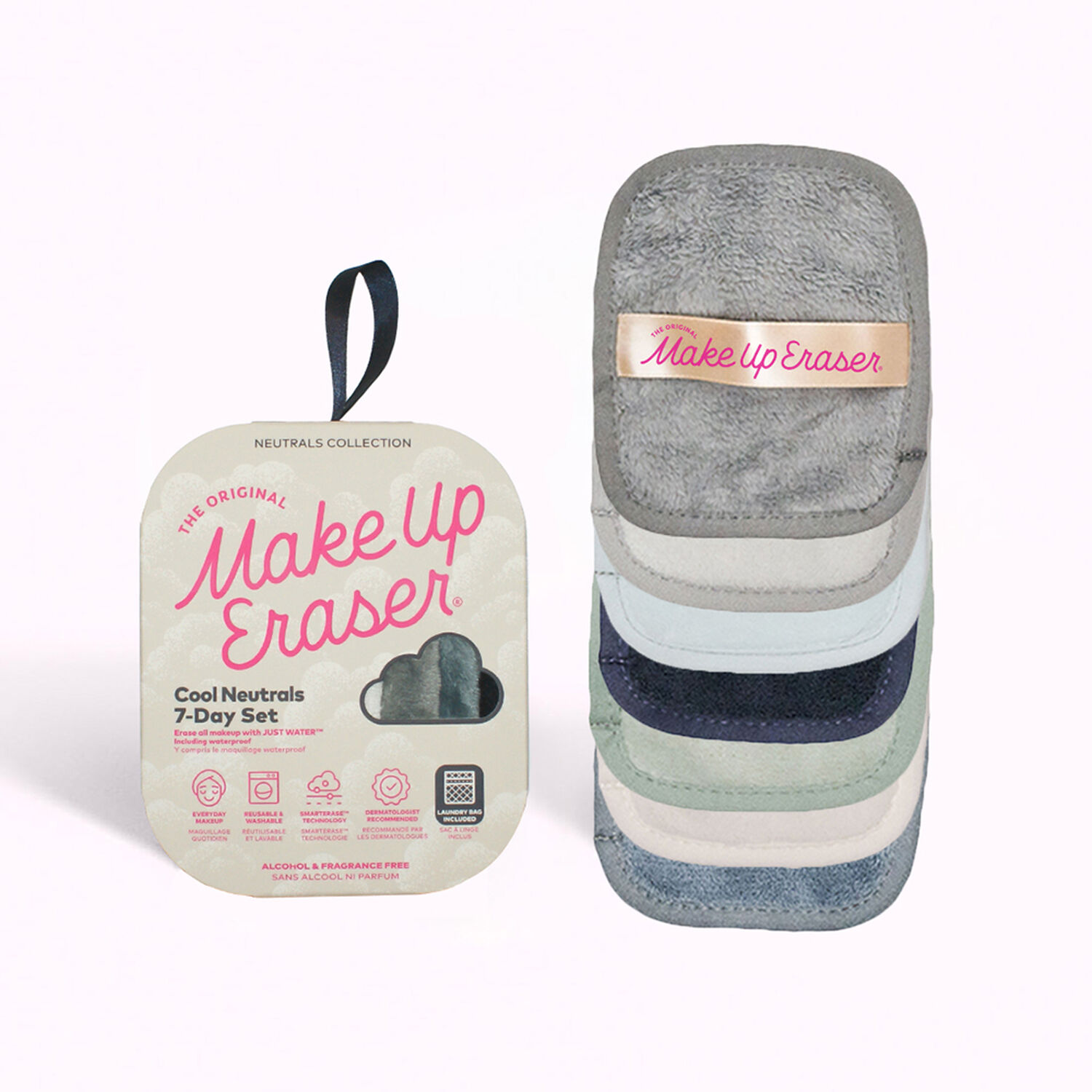 Cool Neutrals  7-day set - Set Serviette Démaquillante Réutilisable x7