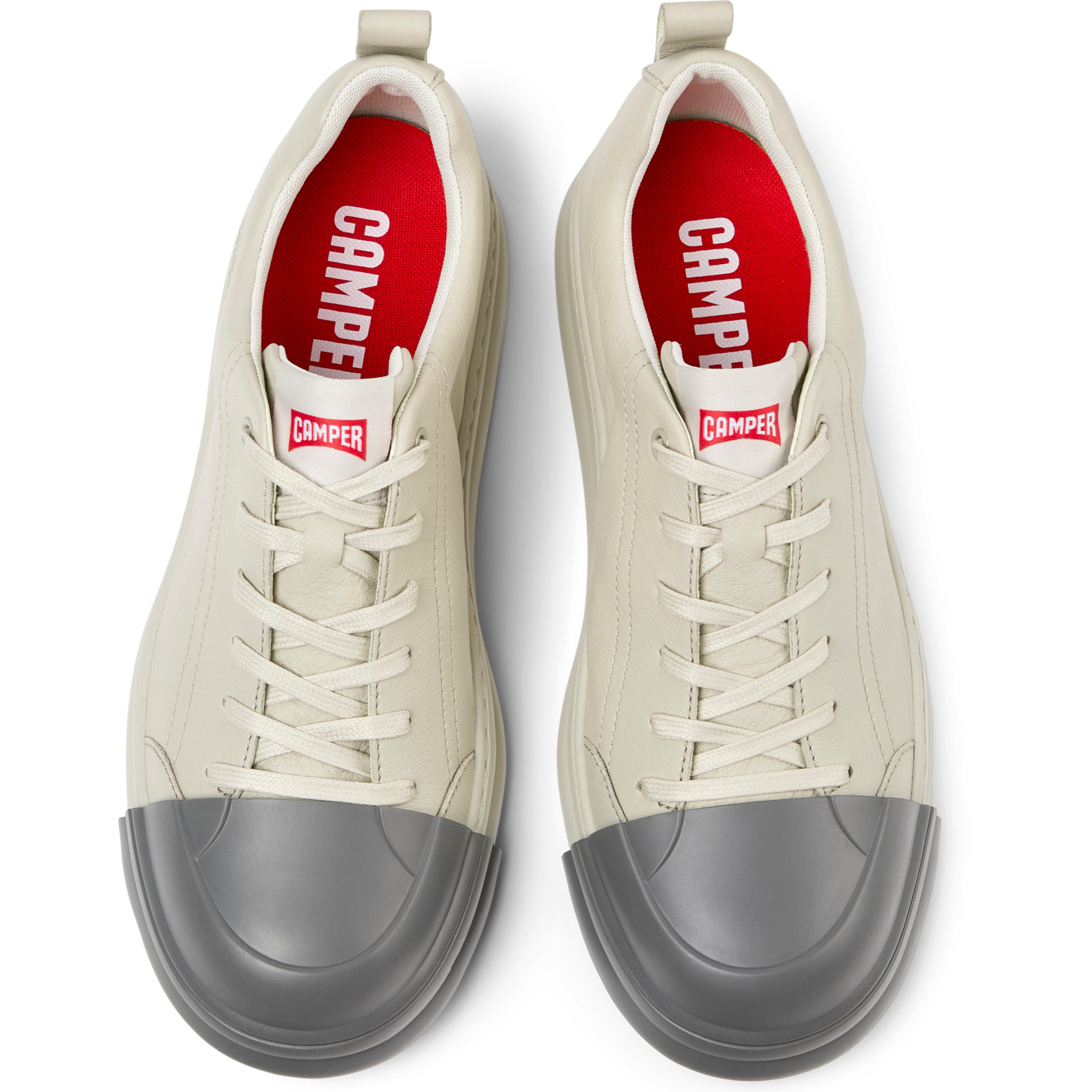 Sneakers - CAMPER Junction Runner - Grigio - Pelle liscia