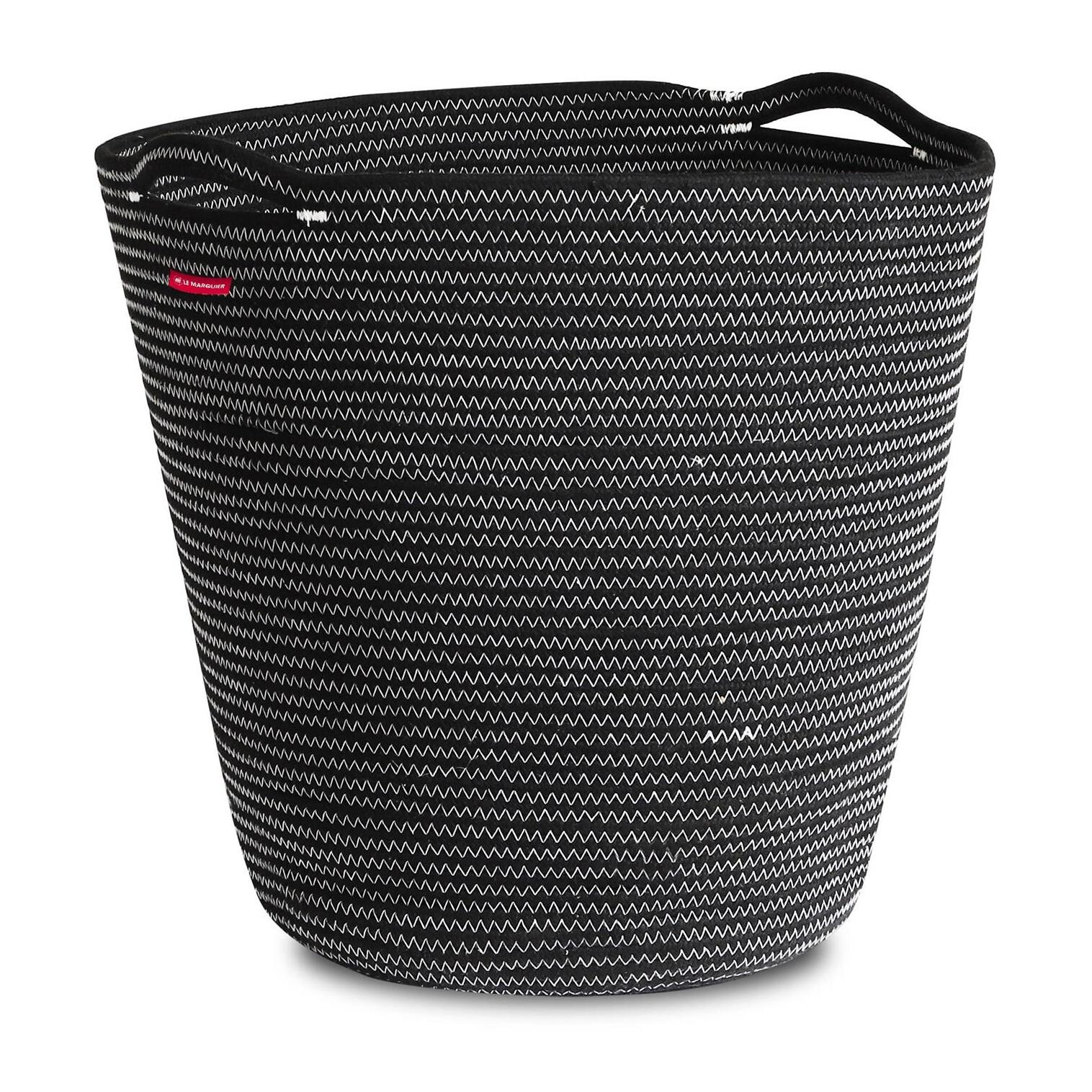 LE MARQUIER - Panier A Bûches Deco Navy Noir
