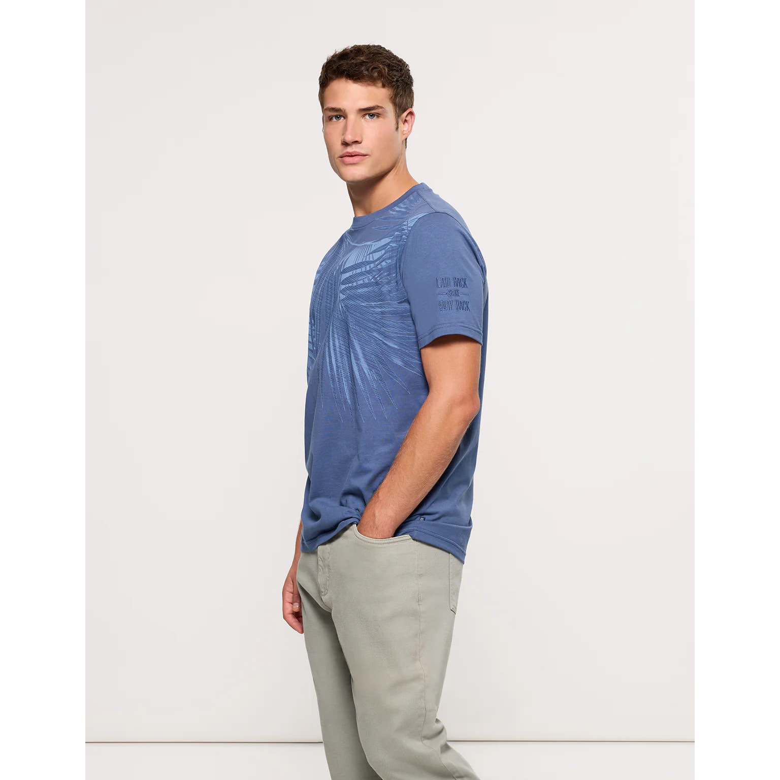 Camiseta Manga Corta Azul - Nunobet