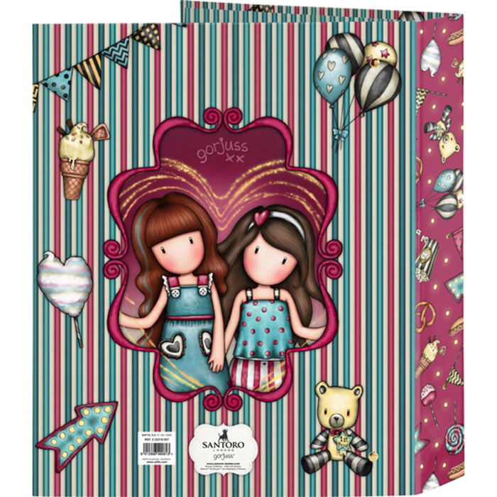 Carpeta f. 4 anillas 35mm lomo ancho gorjuss™ fairground "fireworks"