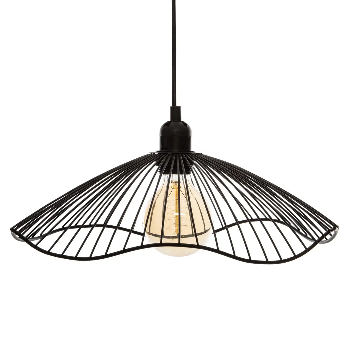 Suspension filaire "Galt" métal noir D34cm
