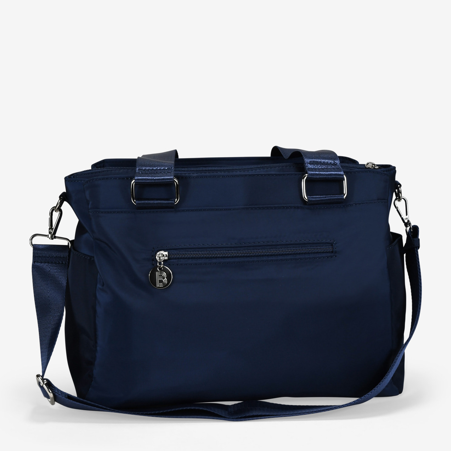 Bolso de hombro azul marino para portátil