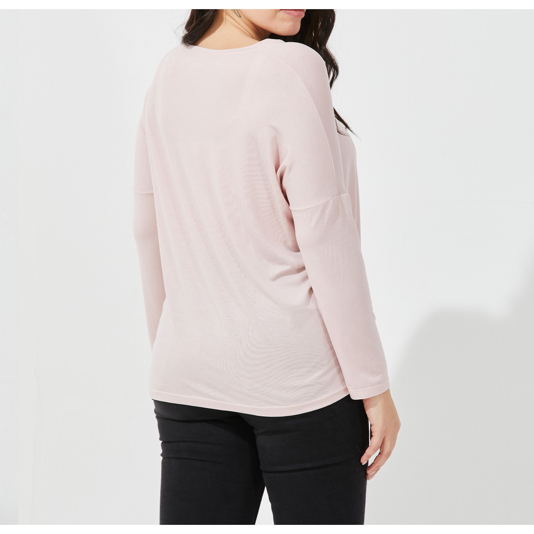 Maglia manica lunga in viscosa sostenibile vestibilità over