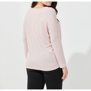 Maglia manica lunga in viscosa sostenibile vestibilità over