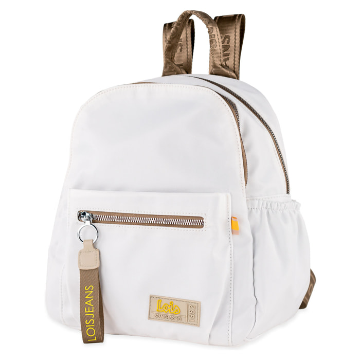 Bolso Mochila Mujer Lois Aylmer Blanco