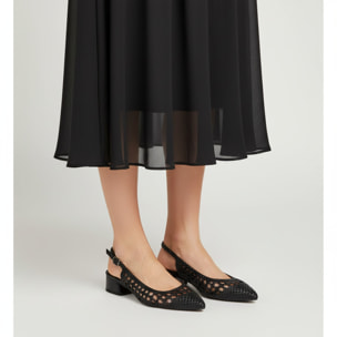 Sandali intreccio - tacco 4,5 cm