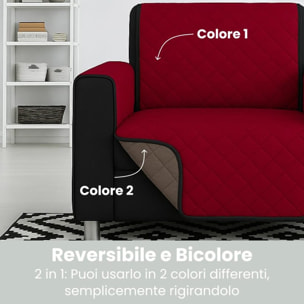 Copripoltrona impermeabile antimacchia reversibile con elastico, telo protettivo resistente a liquidi e sporco, ideale per animali domestici, vestibilità stabile e adattabile, facile da lavare, soluzione pratica e durevole per la casa