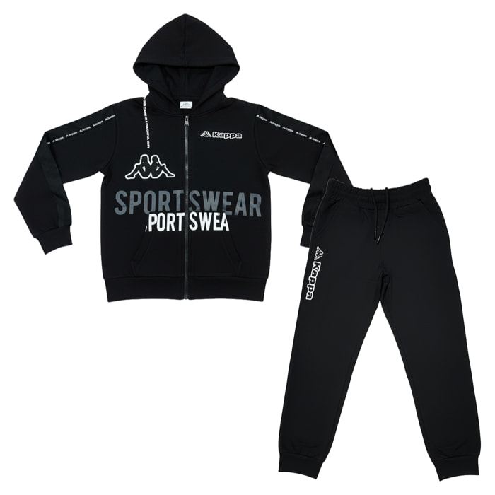 Tuta Ragazzo KAPPA 8 - 16 Anni Cotone Felpato