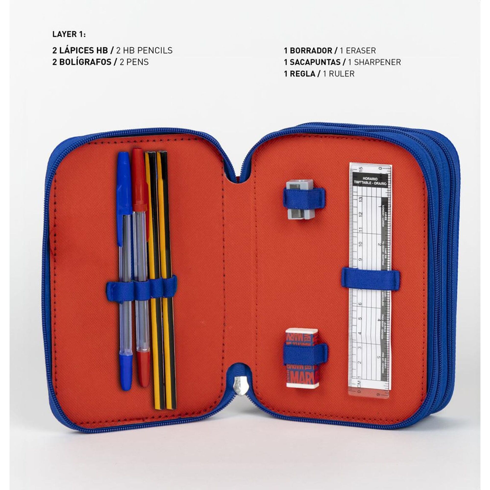 Plumier Con Accesorios Giotto Avengers