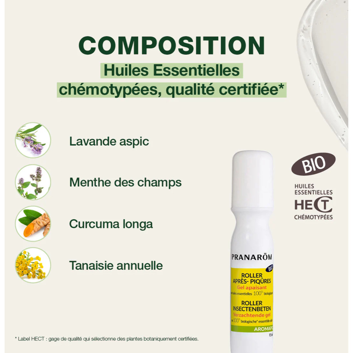 Pranarom - Roller apaisant après piqûres - Bio - 15 ml