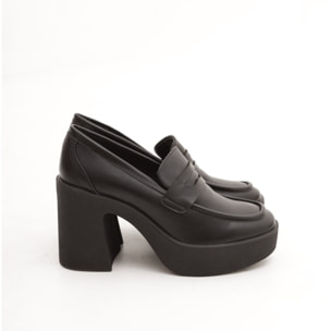 MOCASSINO CHUNKY LISCIO CHOCOLA' NERO