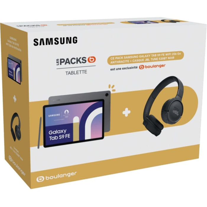 Tablette Android SAMSUNG Pack S9FE + Casque JBL Tune 520