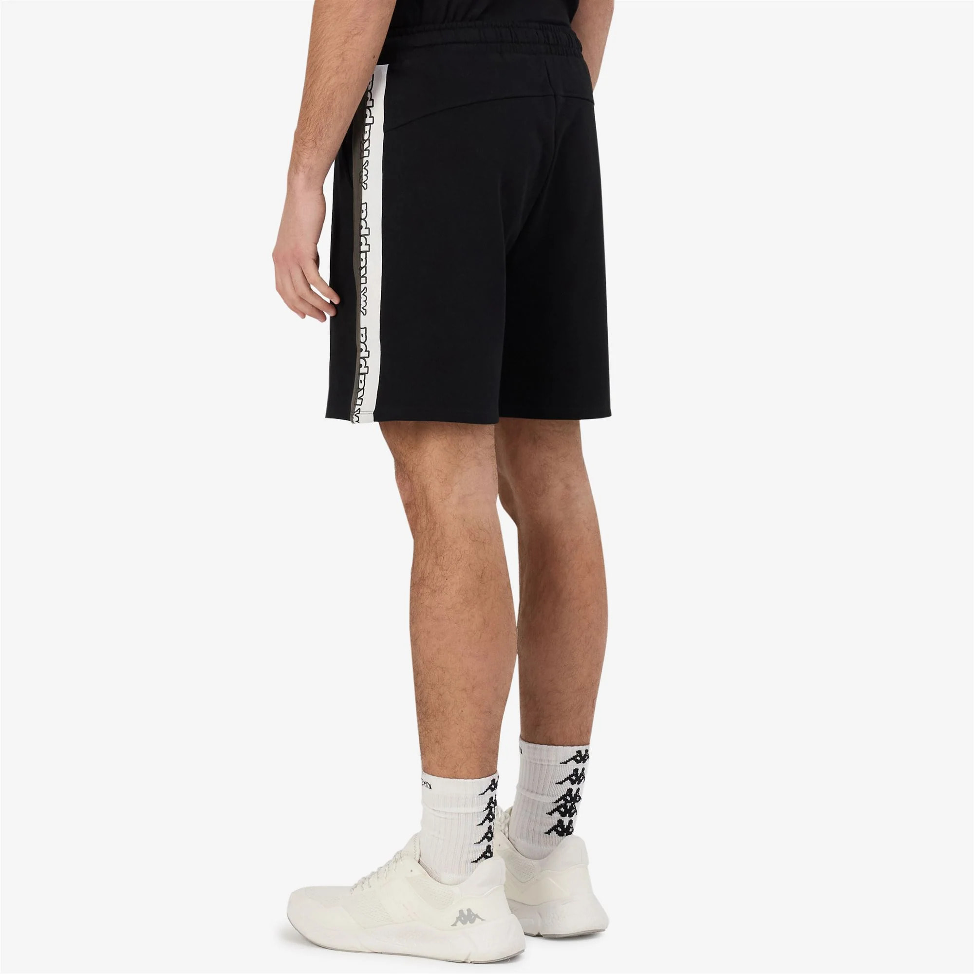 Kappa - Pantaloni Corti Uomo Nero - Logo Tape Gerri
