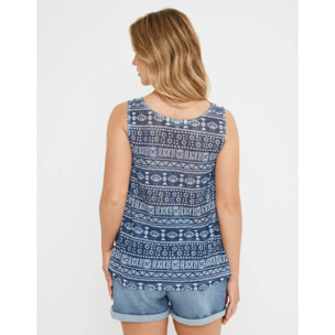 Camiseta Tirantes Azul Marino - Valfarta