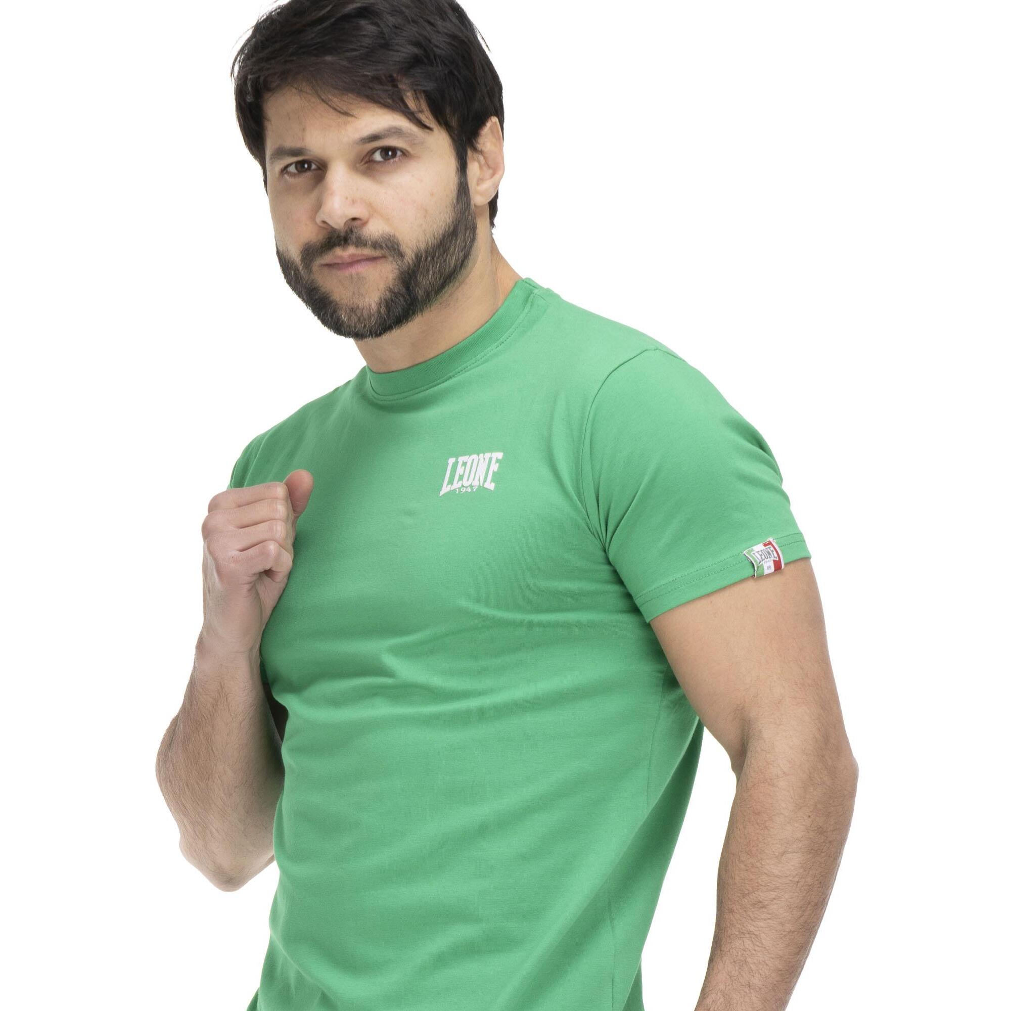 Camiseta de hombre Leone Basic de algodón de manga corta