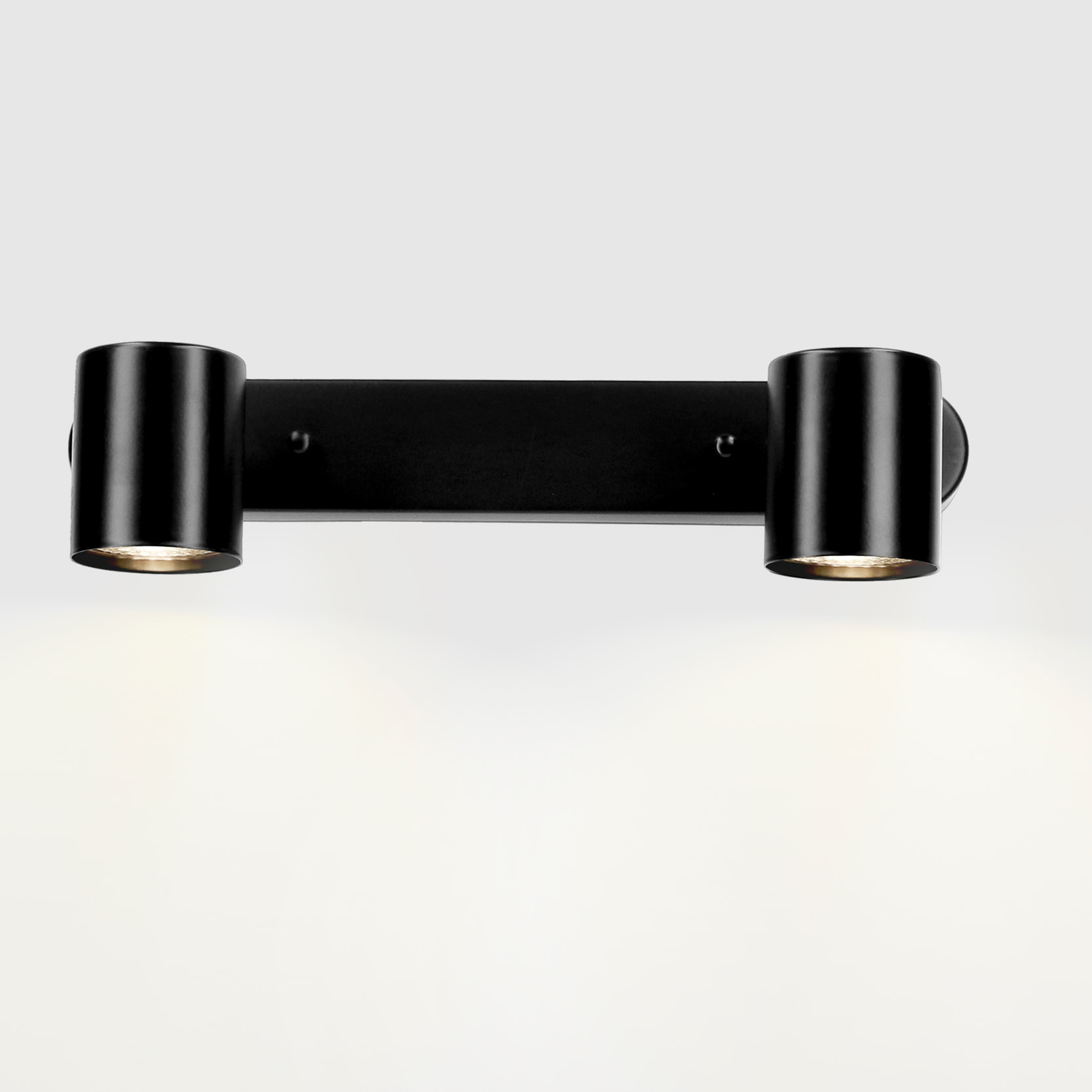 FORLIGHT Keeper Double proyector doble para boombilla GU10 en color negro