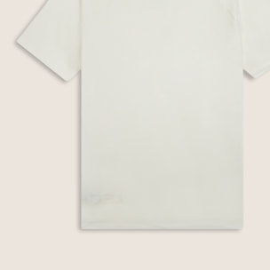 T-shirt slim con stampa lucida sul davanti