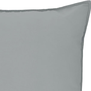 Taie d'oreiller 100%coton 57fils et lyocell orage