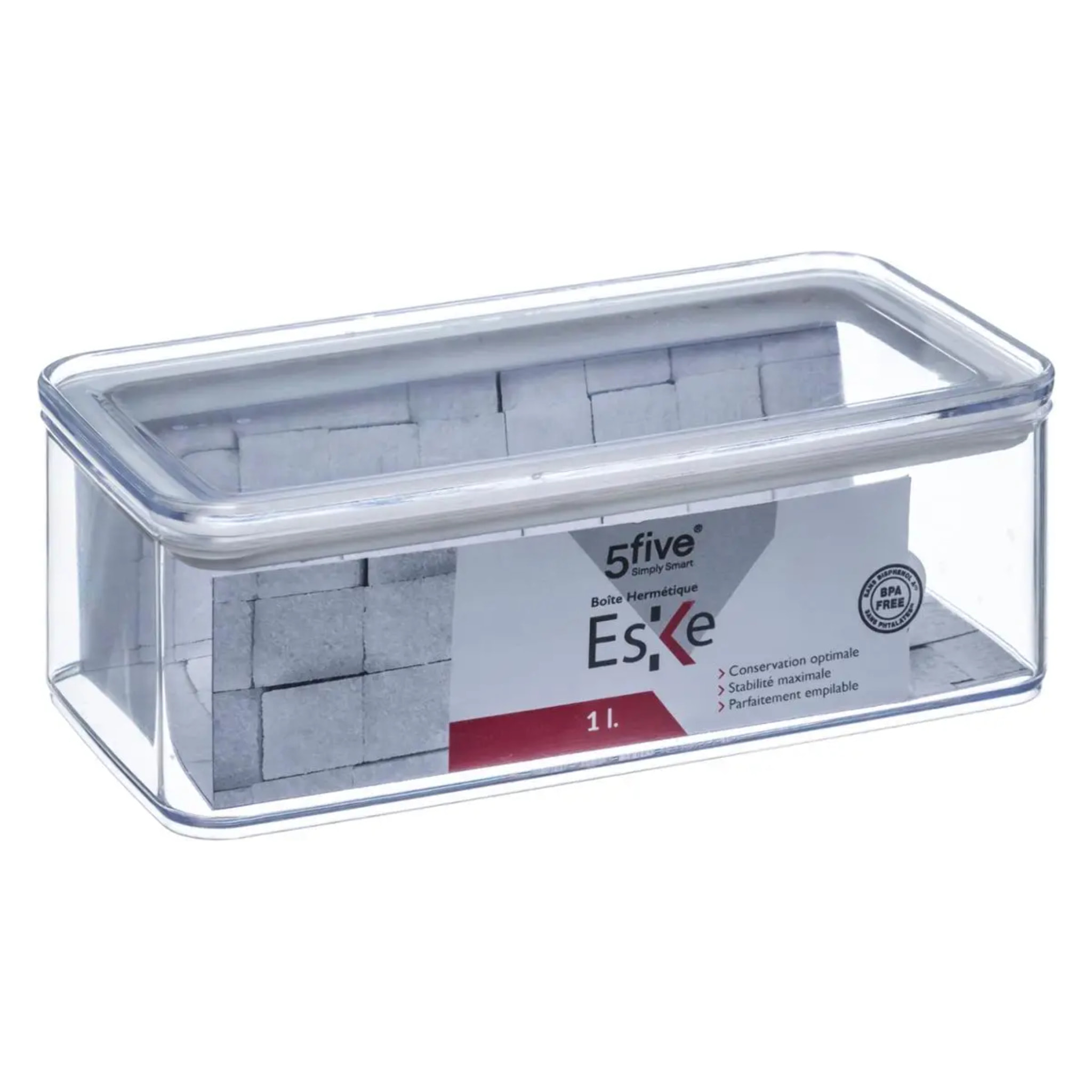 Boîte de conservation rectangulaire angle "Eske" 1L