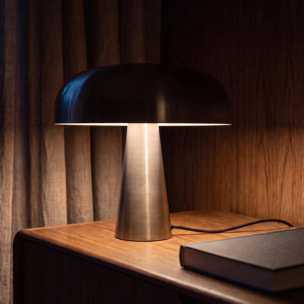 Lampe à poser en métal brossé - Livia