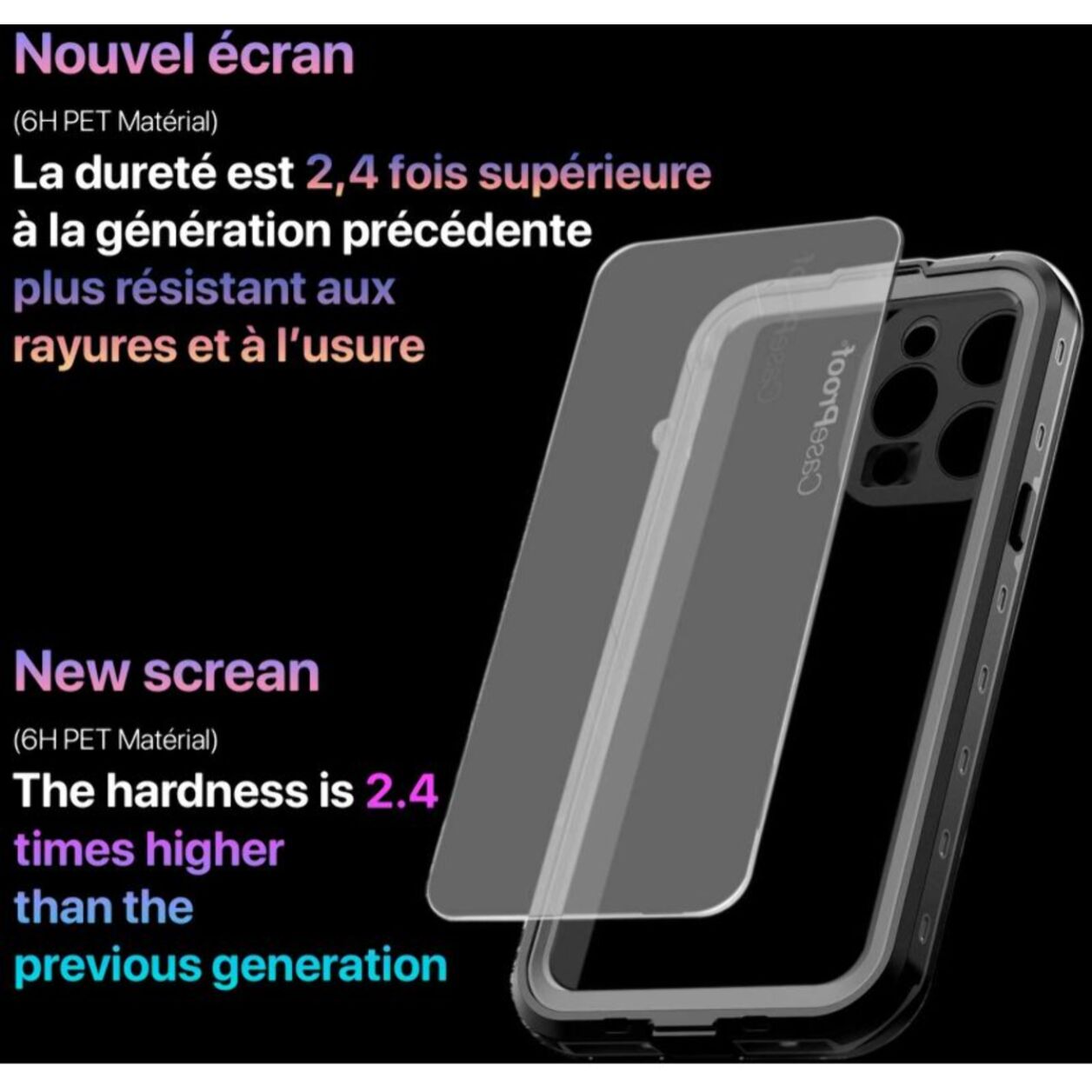 Coque intégrale CASEPROOF iPhone 14 Pro Max etanche antichoc MagSa