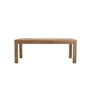 Table de repas rectangulaire en pin recyclé L200cm - ORIGIN