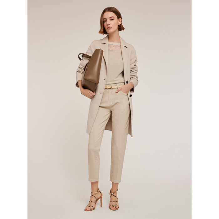 Motivi - Pantaloni carrot in drill Rianne - Beige