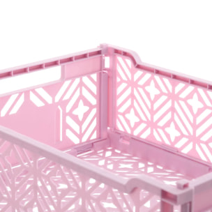 Cagette pliable Arry 40x30cm lilas