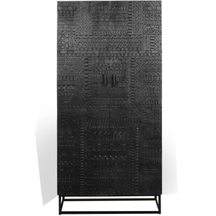 Armario - madera de mango y hierro - 180x90x50cm