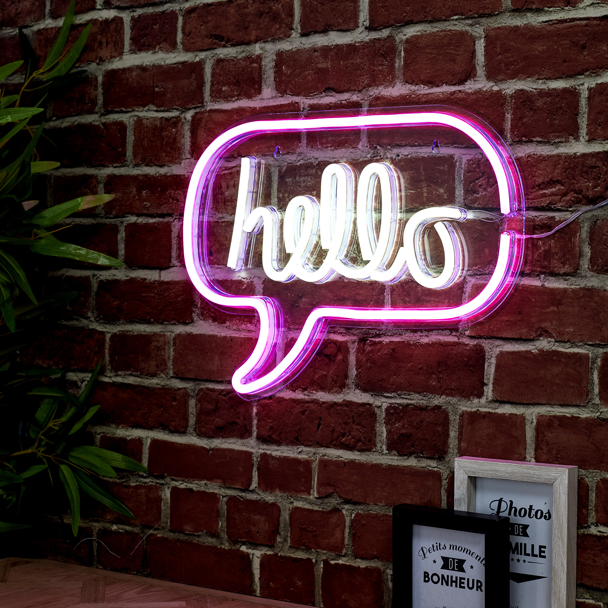 Lampe Neon Hello Acrylique Usb