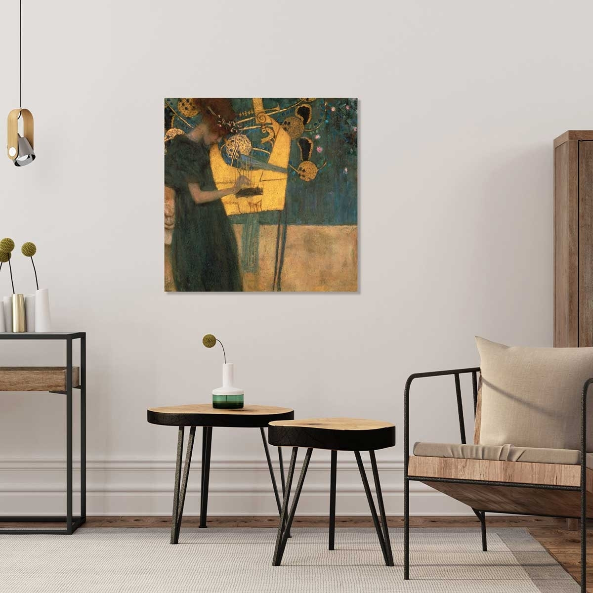 Tableau célèbre Music de Gustav Klimt Tableau alu Dibond