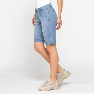 BERMUDA MOD.785C IN DENIM STRETCH 8oz. Vita e gamba regolari.SPINTECH ELASTIC COTONE SULLA PELLE