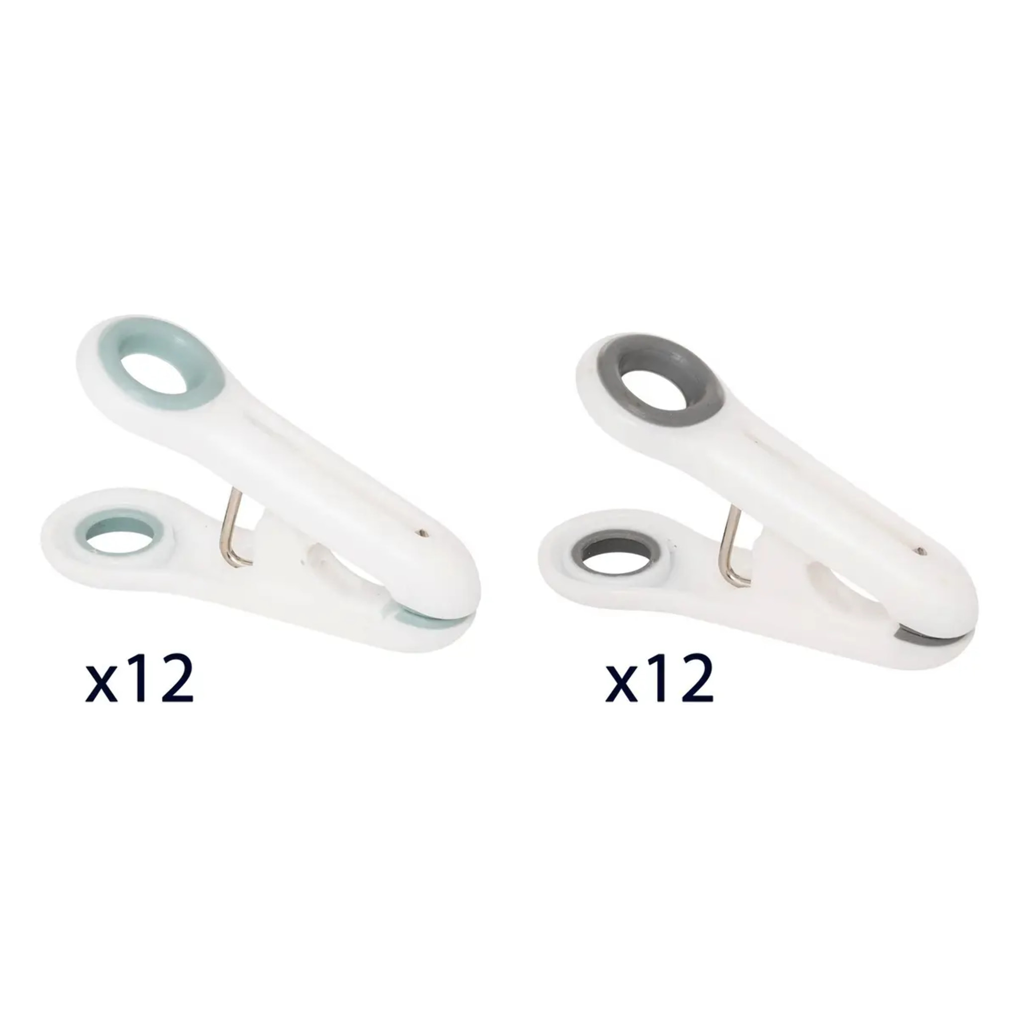 24 pinces à linge blanc