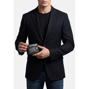 Portafoglio uomo in vera pelle - Modello False - Casual - 12.5 x 10.0 x 2.5 cm