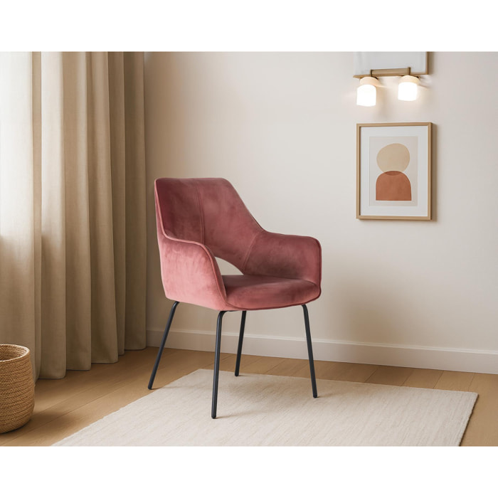 Silla de Terciopelo 60 Cm Estilo Moderno Contemporáneo