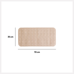 Tapis anti-dérapant 75x35cm Beige naturel Colorama
