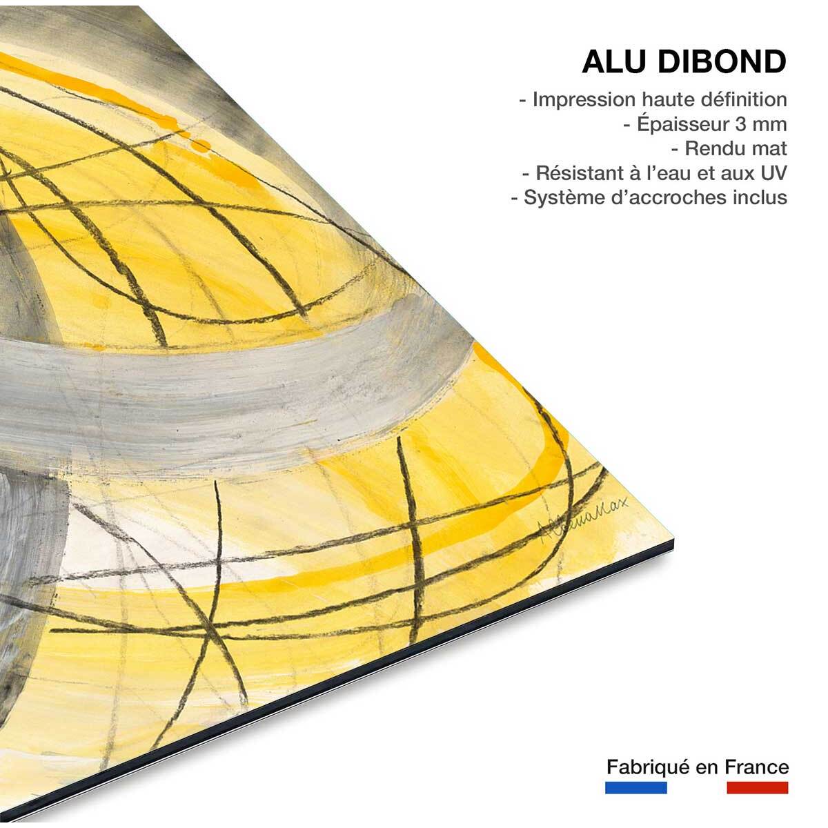 Tableau yellow signal Tableau alu Dibond