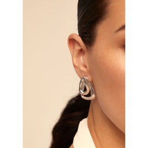 Pendiente CONNECTED PLATEADO U