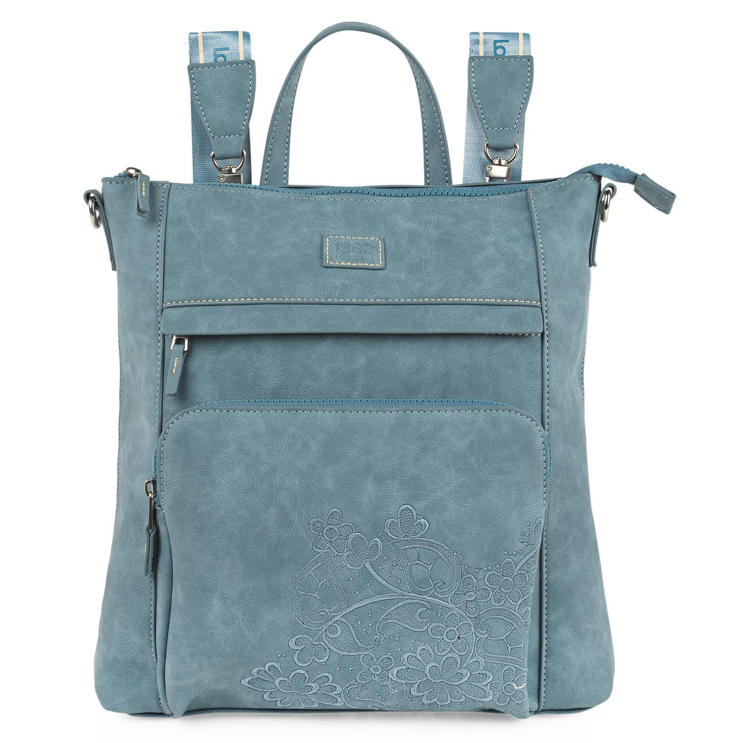 Bolso Mochila Mujer Lois Marcy Azul Vaquero