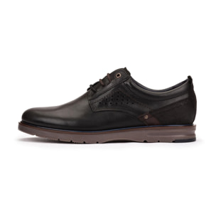 Zapatos Casual De Piel Negro Con Cordones para Hombre